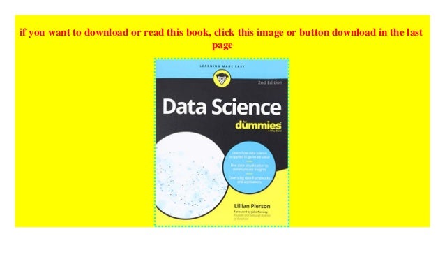 Data Science For Dummies 2nd Edition For Dummies Computers Paperback Data Science For Dummies 2nd Edition For Dummies Computers Paperback