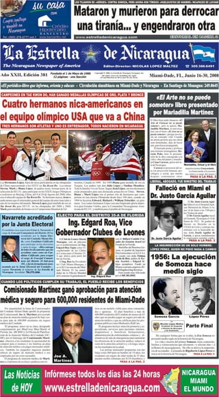 La Estrella de Nicaragua - n.º 381 – 16.06.2008