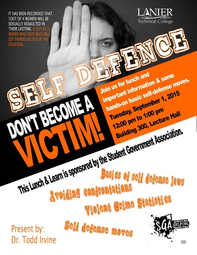 Self Defense Lunch Learn 9 1 15