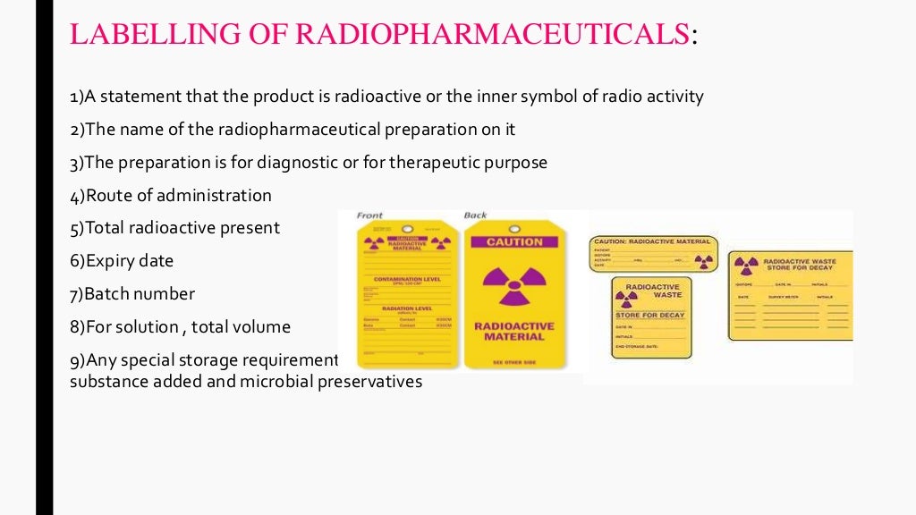 14ab1t0026 packing and labelling of radiopharmaceuticals