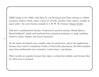 Å× Ò Ò Ø ½ ¼×¸ Û Ø × Ý ÚÓÒ Æ ÙÑ ÒÒ Ò ÍÐ Ñ Ö Ð Ø Ò ØÓ 
 ÐÐÙÐ Ö
ÙØÓÑ Ø ´Ó 
Ø× Û 
 ¸ ÙÒ Ö Ü × Ø Ó ÖÙÐ ×¸ ÔÖÓ Ù
 ÓØ Ö Ó 
Ø×¸ Ù×Ù ÐÐÝ ÓÒ
Ô Ô Ö Ö × Ø ÑÓ×Ø ÑÓÙ× Ü ÑÔÐ × Âº Àº Ïº Àº ÓÒÛ Ý³× Ñ Ó Ä µº
Ì × Ð ØÓ Ñ Ø Ñ Ø 
 Ð Ø ÓÖ × Ó ÒØ Ö 
Ø Ú Ô ÖØ 
Ð ×Ý×Ø Ñ× ´ Ö Ò ËÔ ØÞ Ö¸
Ú Ö Ø µ¸ Û 
 Ù× Ñ Ø Ó × ÖÓÑ ×Ø Ø ×Ø 
 Ð Ñ 
 Ò 
× ØÓ ×ØÙ Ý ÔÖÓ Ð Ñ×
Ö Ð Ø ØÓ Ô × 
 Ò × Ò ×Ý×Ø Ñ ÝÒ Ñ 
×º
× Ø ÒØ× Ú ÐÓÔ ÑÓÖ 
ÓÑÔÐ Ü ÖÙÐ × ÓÖ ÒØ Ö 
Ø ÓÒ¸ Ò × Ø ÔÔÐ 
 Ø ÓÒ×

 Ñ ÑÓÖ ØÙÒ ØÓ × ÑÙÐ Ø ÓÒ ×ØÙ × Ó Ó × ÖÚ Ð Ô ÒÓÑ Ò ¸ Ø Ð ÑÓÖÔ
Û Ý ÖÓÑ Ñ Ø Ñ Ø 
× ÒØÓ 
ÓÒÓÑ 
×¸ ×Ó
 Ð ×
 Ò
 ¸ Ò Ô Ý× 
×º
Ì × ÑÓ Ð× Ö ÔÓÔÙÐ Ö 
 Ù× Ø Ý Ò ÓÝ 
 ÖØ Ò 
 ¹Ú Ð ØÝ¸ Ò 
 Ù× Ø Ý
Ö Ó Ø Ò ×Ý ØÓ ÔÖÓ Ö Ñº
¿
 