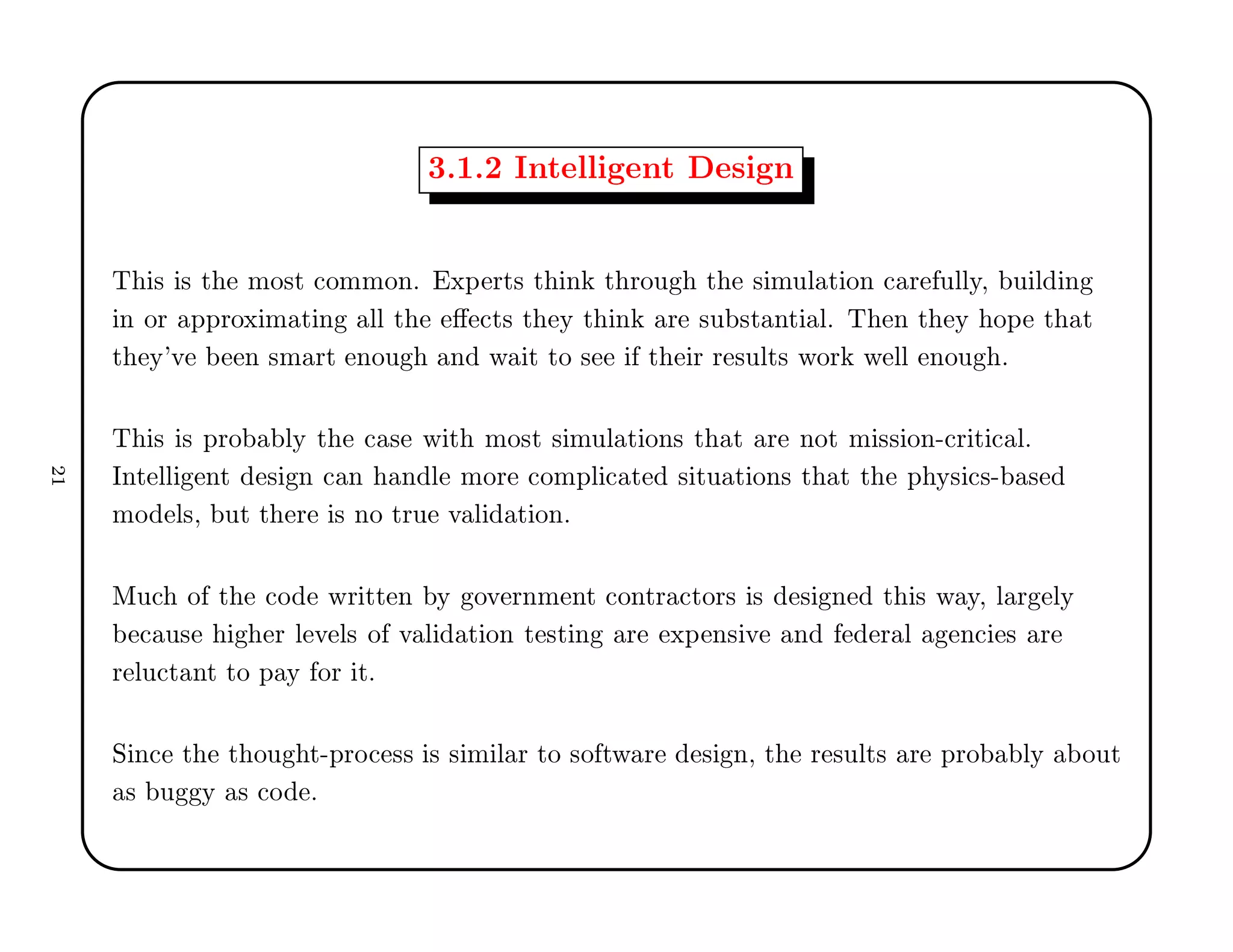 ¿º½º¾ ÁÒØ ÐÐ ÒØ × Ò
Ì × × Ø ÑÓ×Ø 
ÓÑÑÓÒº ÜÔ ÖØ× Ø Ò Ø ÖÓÙ Ø × ÑÙÐ Ø ÓÒ 
 Ö ÙÐÐÝ¸ Ù Ð Ò
Ò ÓÖ ÔÔÖÓÜ Ñ Ø Ò ÐÐ Ø 
Ø× Ø Ý Ø Ò Ö ×Ù ×Ø ÒØ Ðº Ì Ò Ø Ý ÓÔ Ø Ø
Ø Ý³Ú Ò ×Ñ ÖØ ÒÓÙ Ò Û Ø ØÓ × Ø Ö Ö ×ÙÐØ× ÛÓÖ Û ÐÐ ÒÓÙ º
Ì × × ÔÖÓ ÐÝ Ø 
 × Û Ø ÑÓ×Ø × ÑÙÐ Ø ÓÒ× Ø Ø Ö ÒÓØ Ñ ×× ÓÒ¹
Ö Ø 
 Ðº
ÁÒØ ÐÐ ÒØ × Ò 
 Ò Ò Ð ÑÓÖ 
ÓÑÔÐ 
 Ø × ØÙ Ø ÓÒ× Ø Ø Ø Ô Ý× 
×¹ ×
ÑÓ Ð×¸ ÙØ Ø Ö × ÒÓ ØÖÙ Ú Ð Ø ÓÒº
ÅÙ
 Ó Ø 
Ó ÛÖ ØØ Ò Ý ÓÚ ÖÒÑ ÒØ 
ÓÒØÖ 
ØÓÖ× × × Ò Ø × Û Ý¸ Ð Ö ÐÝ

 Ù× Ö Ð Ú Ð× Ó Ú Ð Ø ÓÒ Ø ×Ø Ò Ö ÜÔ Ò× Ú Ò Ö Ð Ò
 × Ö
Ö ÐÙ
Ø ÒØ ØÓ Ô Ý ÓÖ Øº
Ë Ò
 Ø Ø ÓÙ Ø¹ÔÖÓ
 ×× × × Ñ Ð Ö ØÓ ×Ó ØÛ Ö × Ò¸ Ø Ö ×ÙÐØ× Ö ÔÖÓ ÐÝ ÓÙØ
× Ù Ý × 
Ó º
¾½
 