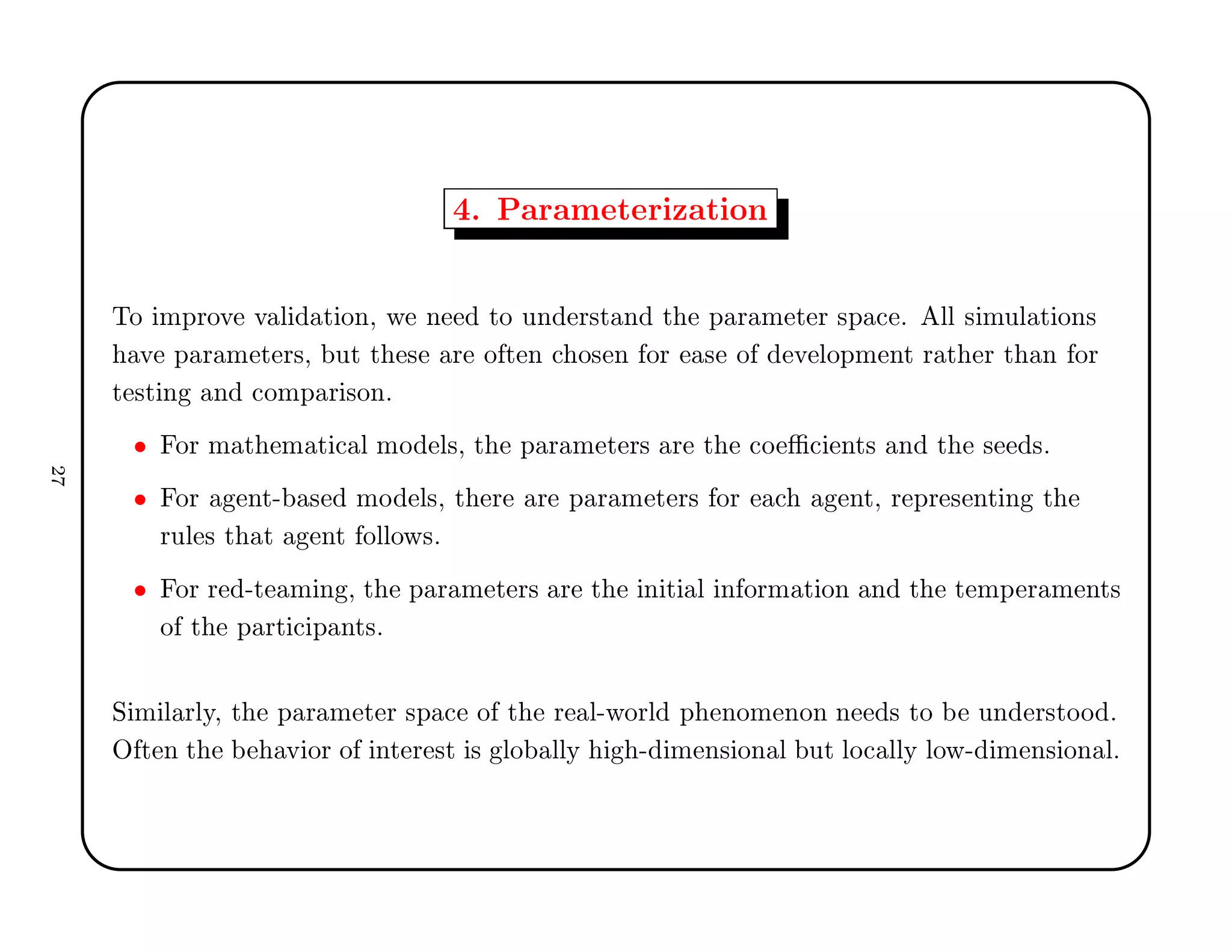 º È Ö Ñ Ø Ö Þ Ø ÓÒ
ÌÓ ÑÔÖÓÚ Ú Ð Ø ÓÒ¸ Û Ò ØÓ ÙÒ Ö×Ø Ò Ø Ô Ö Ñ Ø Ö ×Ô 
 º ÐÐ × ÑÙÐ Ø ÓÒ×
Ú Ô Ö Ñ Ø Ö×¸ ÙØ Ø × Ö Ó Ø Ò 
 Ó× Ò ÓÖ × Ó Ú ÐÓÔÑ ÒØ Ö Ø Ö Ø Ò ÓÖ
Ø ×Ø Ò Ò 
ÓÑÔ Ö ×ÓÒº
• ÓÖ Ñ Ø Ñ Ø 
 Ð ÑÓ Ð×¸ Ø Ô Ö Ñ Ø Ö× Ö Ø 
Ó 
 ÒØ× Ò Ø × ×º
• ÓÖ ÒØ¹ × ÑÓ Ð×¸ Ø Ö Ö Ô Ö Ñ Ø Ö× ÓÖ 
 ÒØ¸ Ö ÔÖ × ÒØ Ò Ø
ÖÙÐ × Ø Ø ÒØ ÓÐÐÓÛ×º
• ÓÖ Ö ¹Ø Ñ Ò ¸ Ø Ô Ö Ñ Ø Ö× Ö Ø Ò Ø Ð Ò ÓÖÑ Ø ÓÒ Ò Ø Ø ÑÔ Ö Ñ ÒØ×
Ó Ø Ô ÖØ 
 Ô ÒØ×º
Ë Ñ Ð ÖÐÝ¸ Ø Ô Ö Ñ Ø Ö ×Ô 
 Ó Ø Ö Ð¹ÛÓÖÐ Ô ÒÓÑ ÒÓÒ Ò × ØÓ ÙÒ Ö×ØÓÓ º
Ç Ø Ò Ø Ú ÓÖ Ó ÒØ Ö ×Ø × ÐÓ ÐÐÝ ¹ Ñ Ò× ÓÒ Ð ÙØ ÐÓ
 ÐÐÝ ÐÓÛ¹ Ñ Ò× ÓÒ Ðº
¾
 