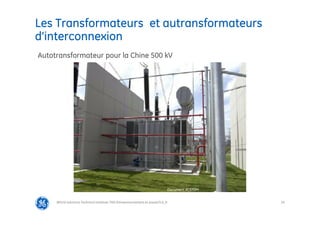 29
Les Transformateurs et autransformateurs
d’interconnexion
@Grid Solutions Technical institute-TRA/Dimensionnement et essais/5.0_fr
Autotransformateur pour la Chine 500 kV
Document ALSTOM
 