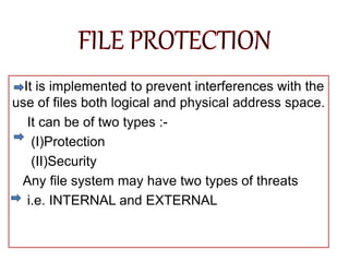 File Protection in Operating System