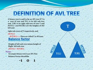 AVL Tree in Data Structure | PPT