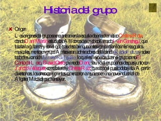 Historia del grupo Origen  Los orígenes del grupo se encuentran en la escuela de arte dramático  Cristina Rota , donde  Dani Martín  estudiaba. Allí conoció a un chico llamado  Iván Ganchegui , que tocaba la guitarra, y con el que, tras descubrir que ambos compartían los mismos gustos musicales, montó un grupo. Ambos eran admiradores de la banda  Radio Futura  y sobre todo de su canción  El canto del gallo ,  lo que les llevó a bautizar el grupo como  El Canto del Loco .,  David Otero , primo de  Dani , se unió al grupo años despues junto con  Jandro Velázquez , como bateria y  Chema Ruiz , que ocupó el puesto de bajista. A partir de entonces, los cinco componentes comenzaron a reunirse en una nave industrial de Algete (Madrid) para ensayar. 