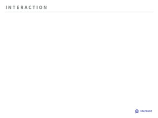 I N T E R A C T I O N
STATSBOT
 
