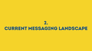 2.
Current messaging landscape
 