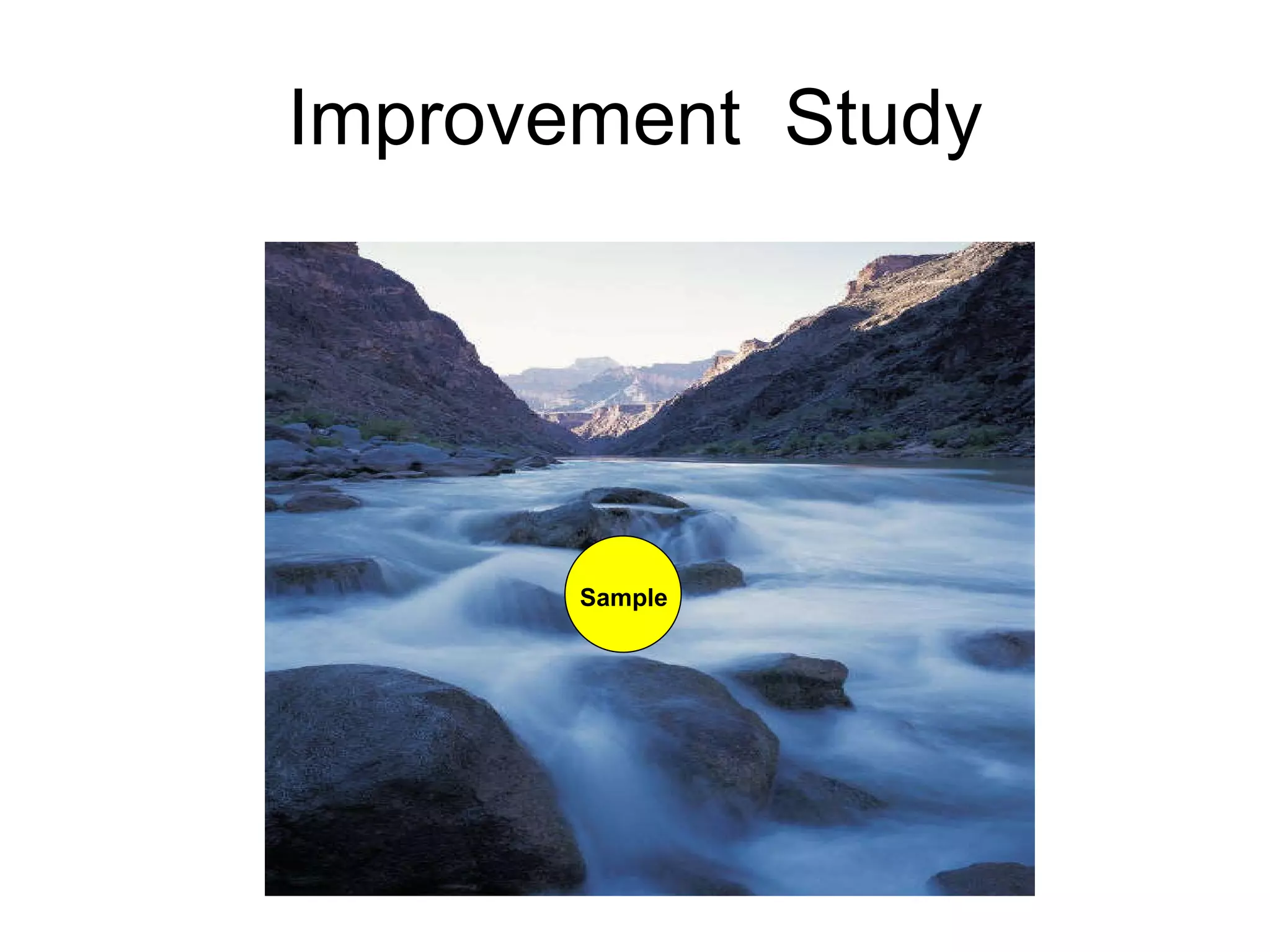Improvement  Study Sample 