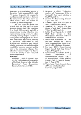 14 a study on women empowerment through self help groups in india | PDF
