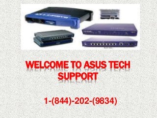 WELCOME TO ASUS TECH
SUPPORT
1-(844)-202-(9834)
 
