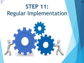 STEP 11:
Regular Implementation
46
 