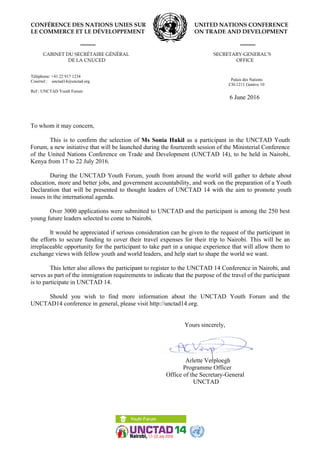 Invitation Letter