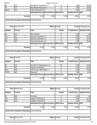 Academic Transcript | PDF