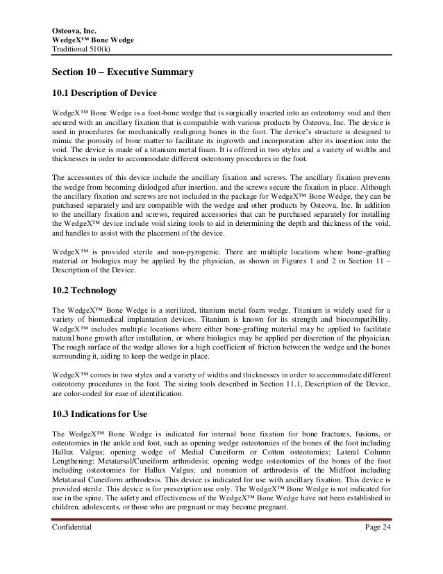 example cover 510(k) letter Notification Pre Market Project 510(k)