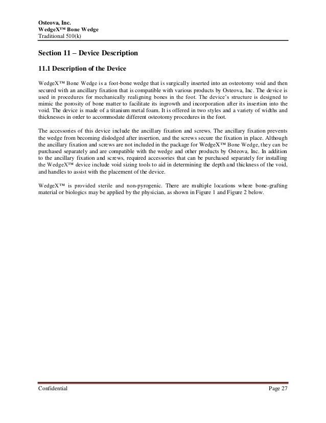 510 K Pre Market Notification Project