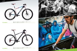 Frame: F29, BallisTec Carbon  Fork: Lefty PBR 90 29 (90mm)  RD/FD/Shift: SRAM X9/X7/X7  Wheelset: Stan’s ZTR Rapid 29 / X9 
Brakes: Magura MT2 w/BAT  Color: Jet Black, w/Gray, Silver - Matte (01)
Frame: F29, BallisTec Carbon  Fork: Lefty XLR 90 29 (90mm)  RD/FD/Shift: Shimano XT  Wheelset: Mavic Crossroc 29 WTS 
Brakes: Shimano XT Race  Color: Mariner Blue, w/ White, Red, Blue - Gloss (01)
––	MOUNTAIN
	cross
country hardtails
F29 Carbon 3
F29 Carbon 2
Marco Aurelio Fontana, Cannondale
Factory Racing - Albstadt, GER
79
 