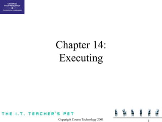 Copyright Course Technology 2001 1
Chapter 14:
Executing
 