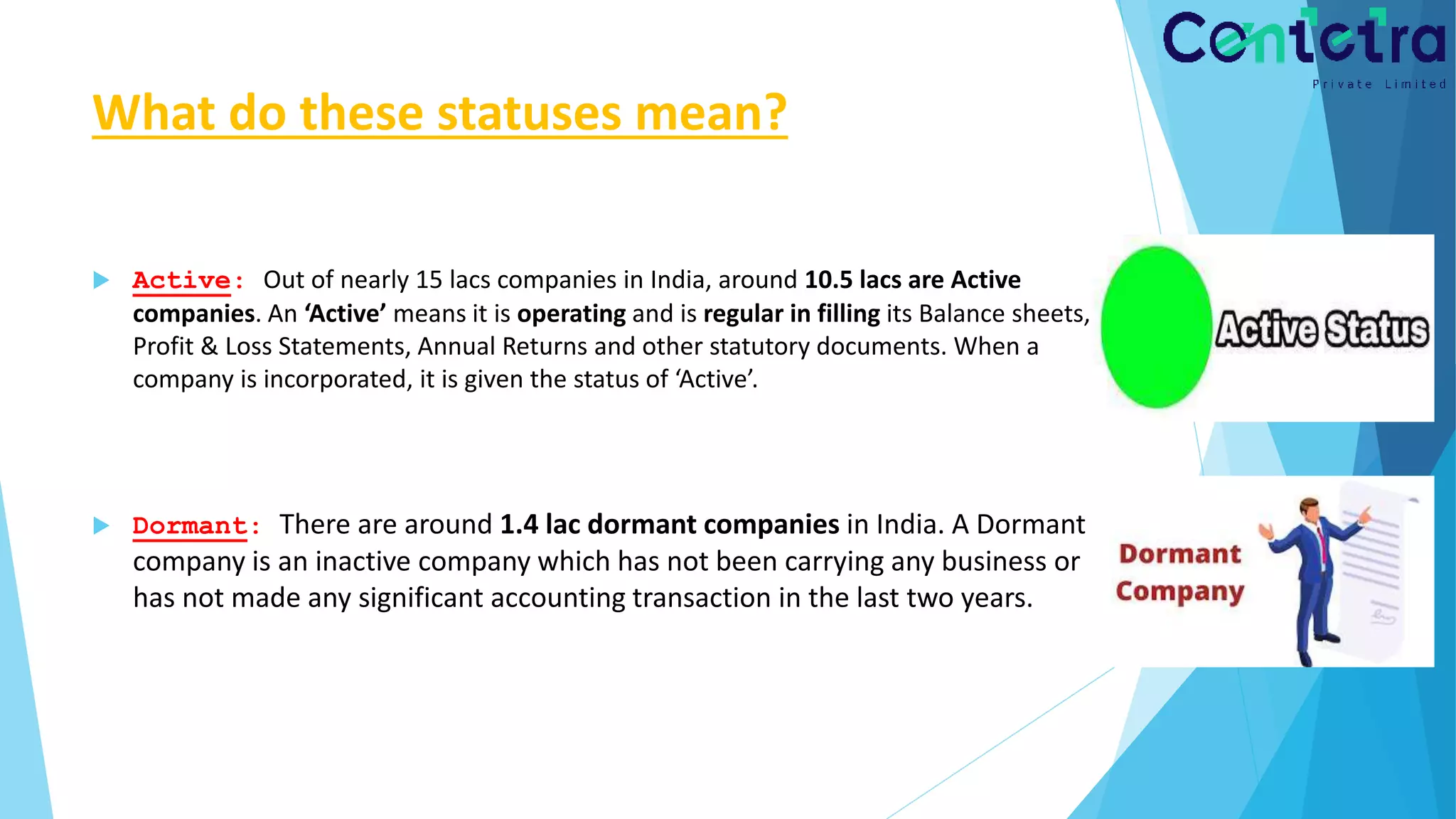 14 company status you must know | PPTX