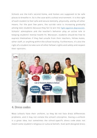 14 complete list of students rights in school | PDF