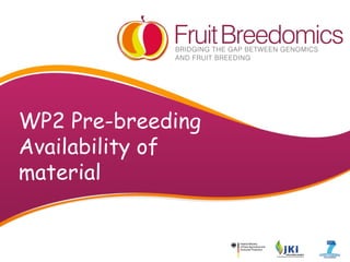 WP2 Pre-breeding
Availability of
material

 