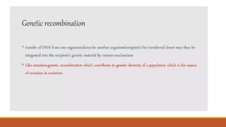 DPT - Conjugation, transduction and transformation | PPTX