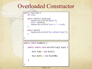 Overloaded ConstructorLIS4930 © PIC