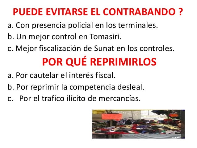 Qué Opción Puede Sustituir A La Frase De Contrabando