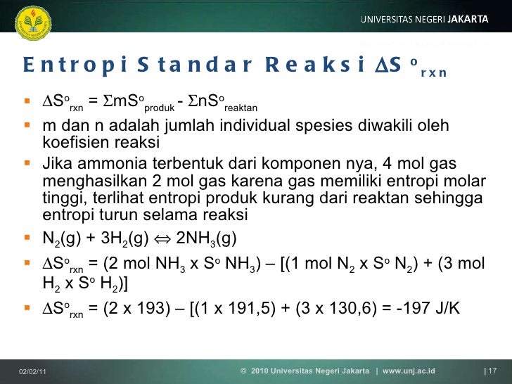 Termodinamika 14 C Prinsip Perubahan Entropi