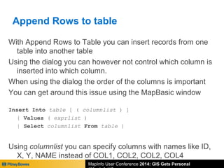 Automating Repetitive Tasks with - Automating Repetitive Tasks With MapBasic 13 320 