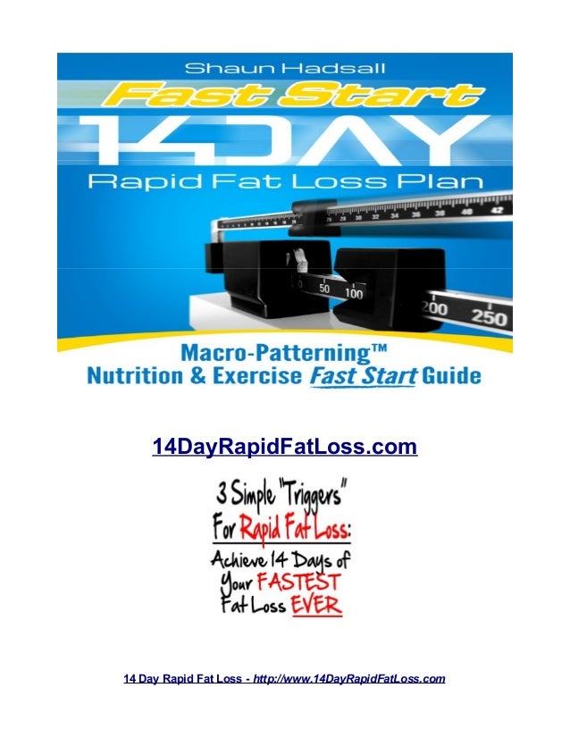 14 Day Rapid Fat Loss Plan Pdf Ebook