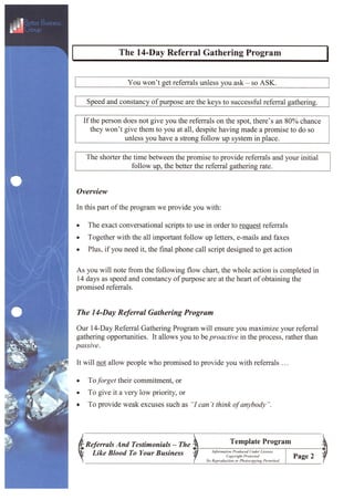 14 day referral program