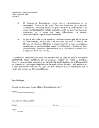 ADA Acomodo | PDF