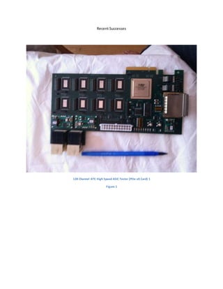 Recent Successes
128 Channel ATE High Speed ASIC Tester (PCIe x8 Card) 1
Figure 1
 