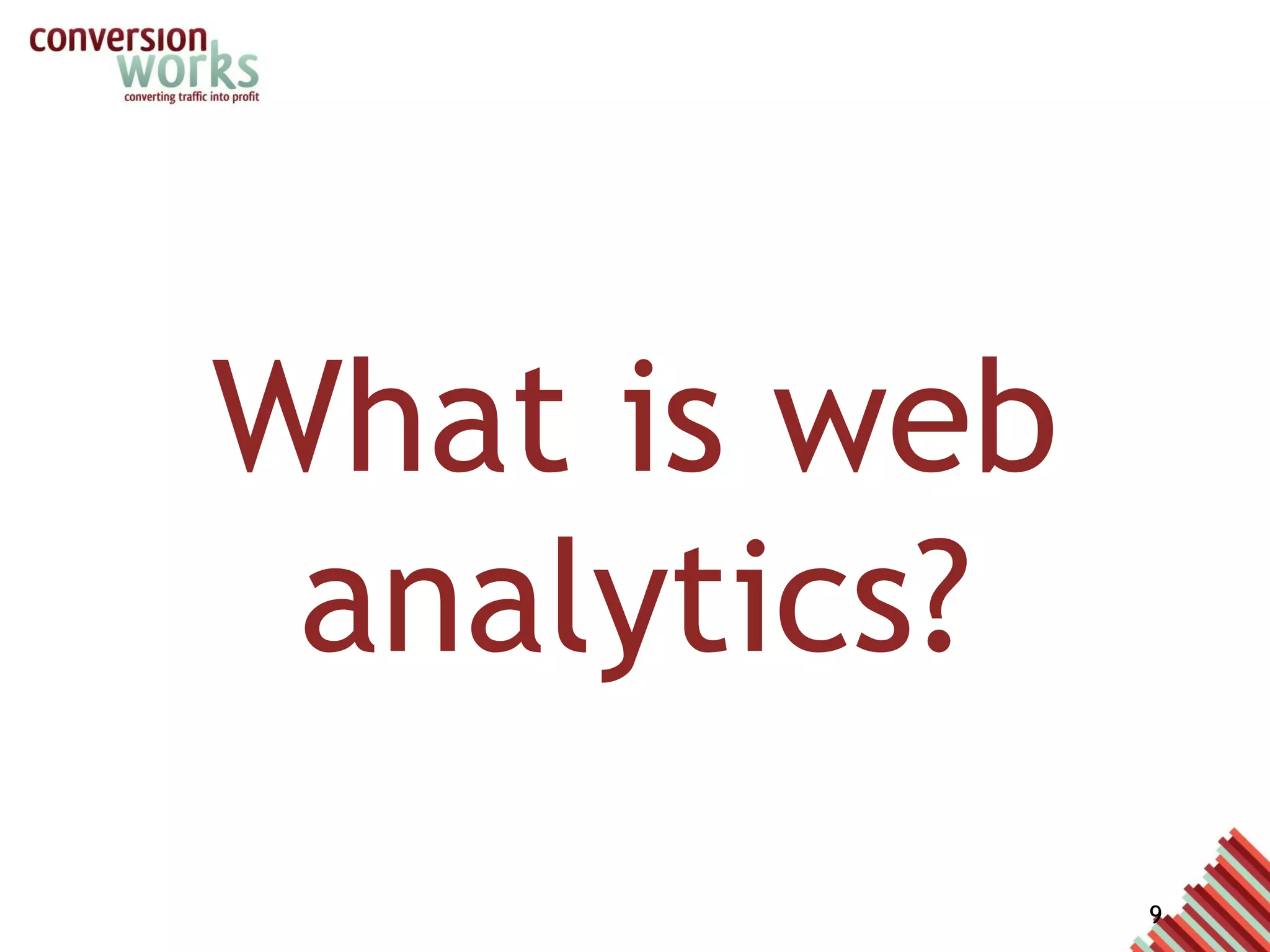 What is web analytics? 