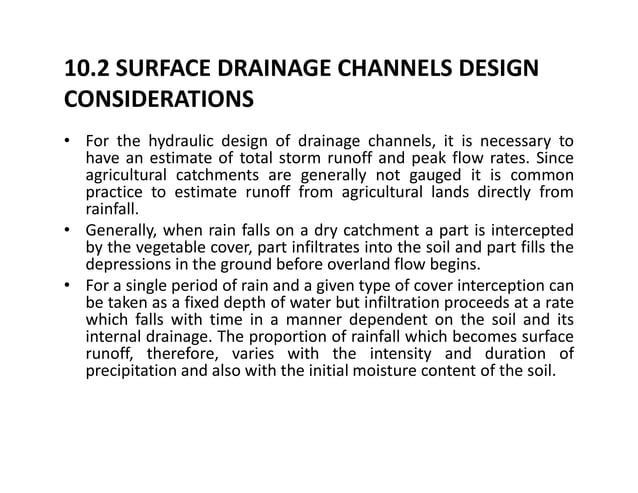 14 d&i design of surface drainage | PDF