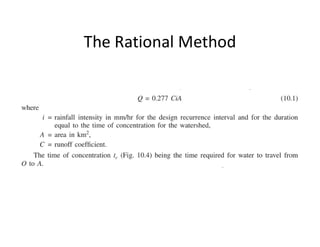 Design Drain Rational Method 14 d&i design of surface drainage | PDF