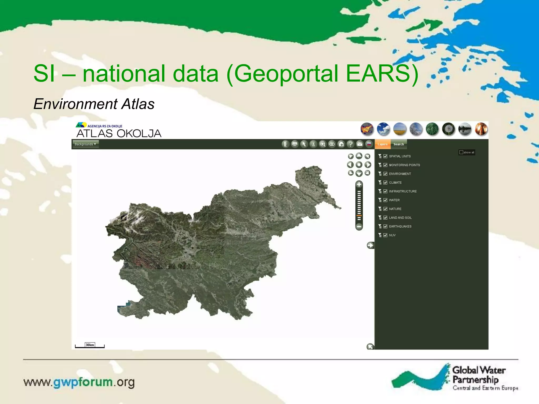 SI – national data (Geoportal EARS)
Environment Atlas
 