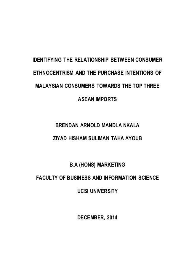 Dissertation consumer intention return