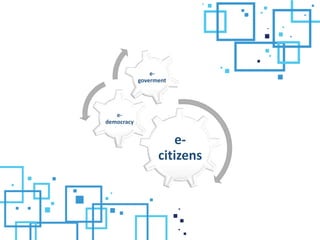 e-
citizens
e-
democracy
e-
goverment
 