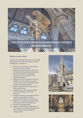 St Peter's Appeal Launch Leaflet