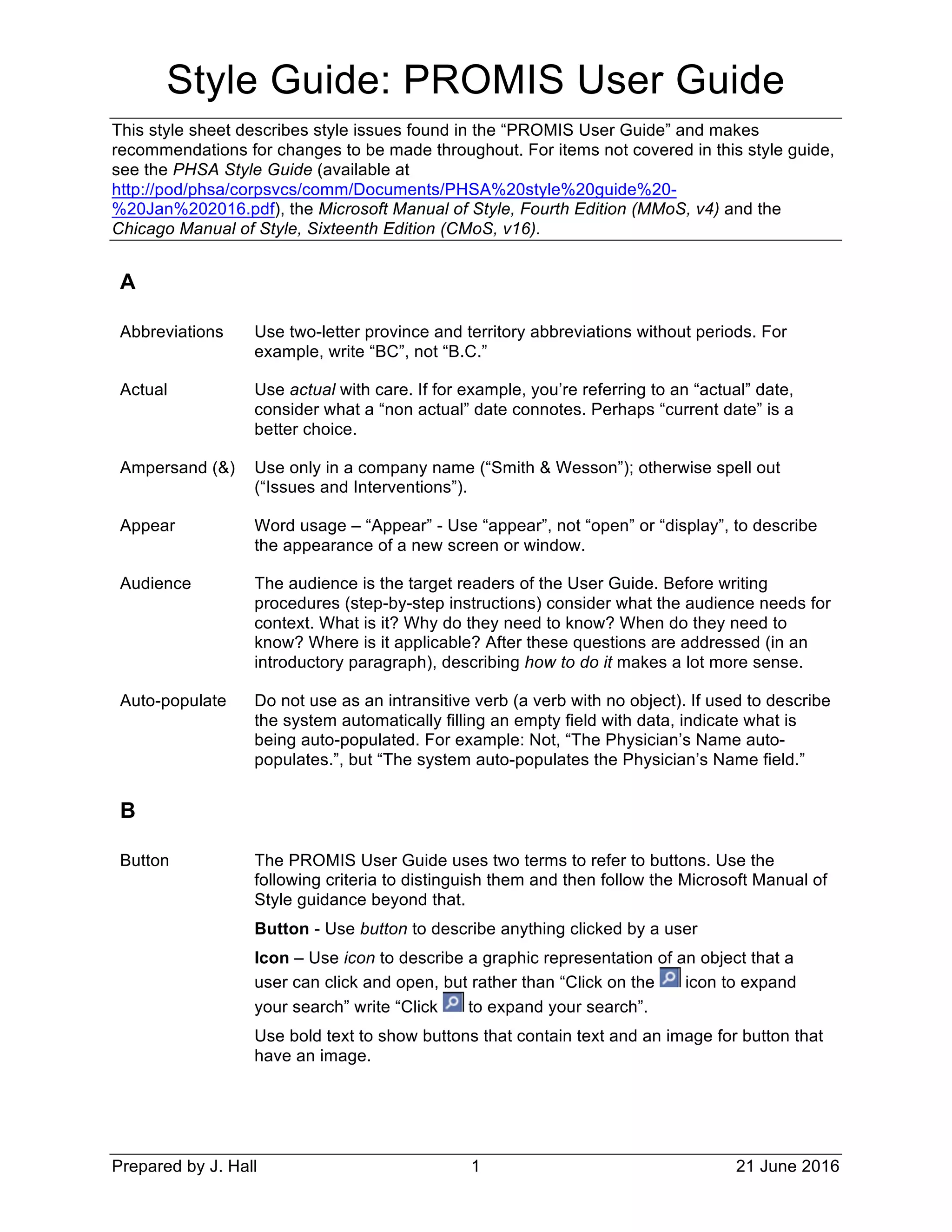 PROMIS Style Guide | PDF