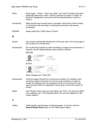 PROMIS Style Guide | PDF