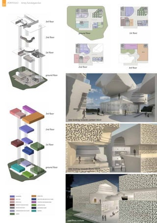 view looking towards canteen block
view looking towards library block
view from outside
3rd floor
2nd floor
1st floor
ground floor
3rd floor2nd floor
1st floorground floor
3rd floor
2nd floor
1st floor
ground floor
31
PORTFOLIO Amey Kandalgaonkar
 