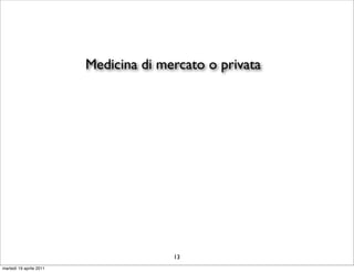 Medicina di mercato o privata




                                       13
martedì 19 aprile 2011
 