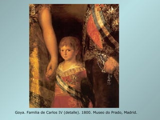 Goya. Familia de Carlos IV (detalle). 1800. Museo do Prado, Madrid. 