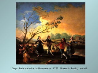 Goya. Baile na beira do Manzanares. 1777. Museo do Prado,  Madrid.  