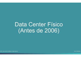 Cisco Confidential3-2014 Cisco and/or its affiliates. All rights reserved.
Data Center Físico
(Antes de 2006)
 