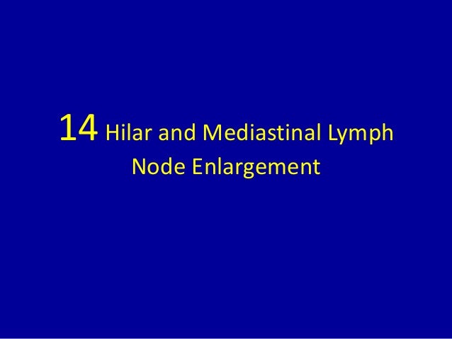 mediastinal lymph nodes